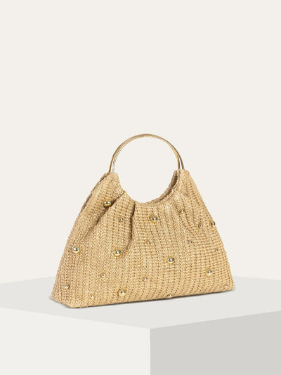Beaded Crochet Hobo Bag