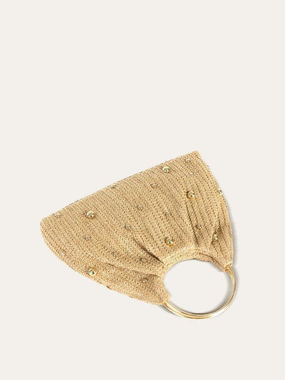 Beaded Crochet Hobo Bag