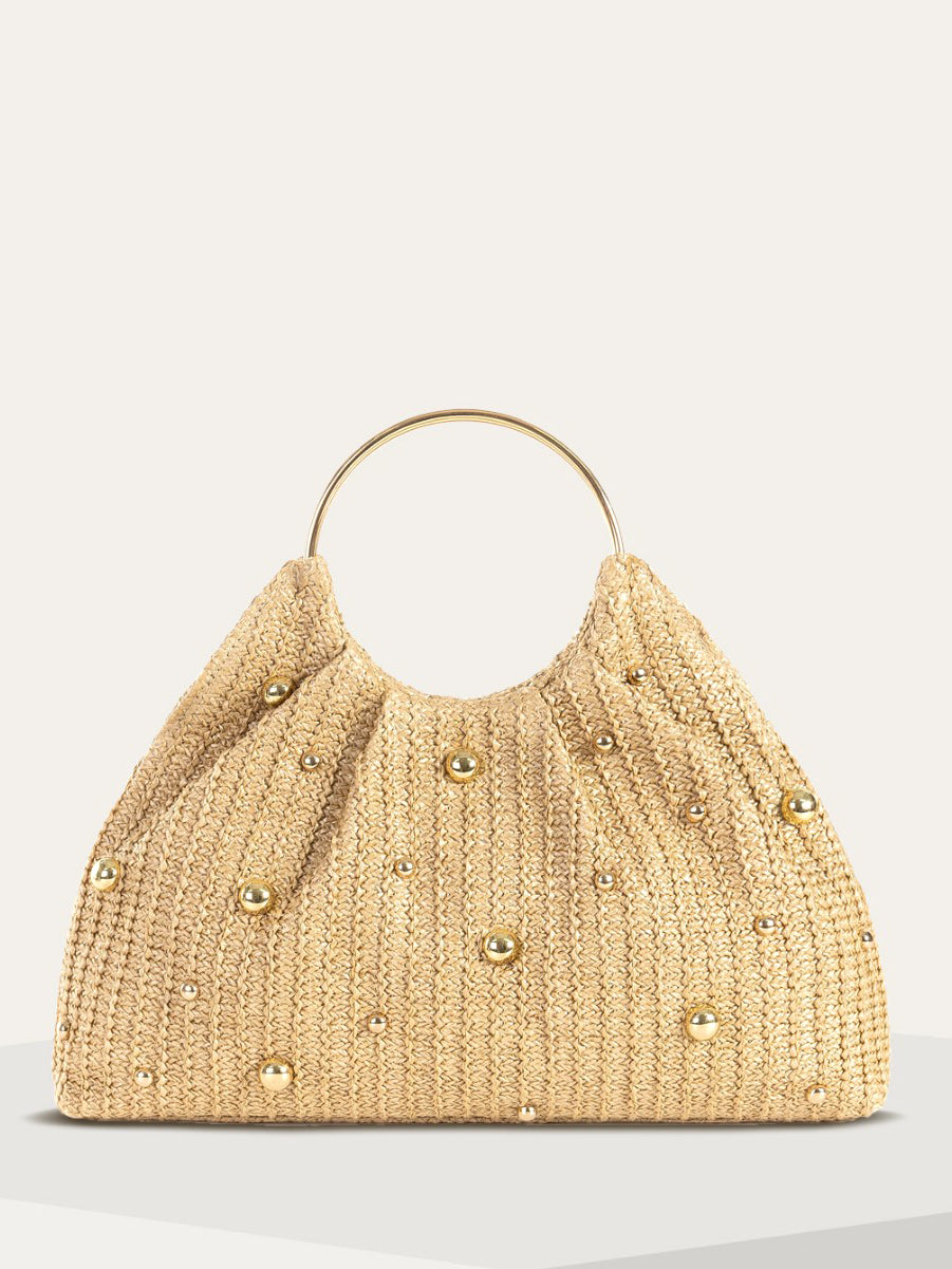 Beaded Crochet Hobo Bag