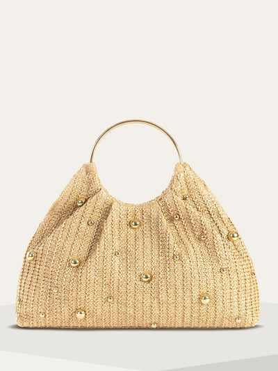 Beaded Crochet Hobo Bag